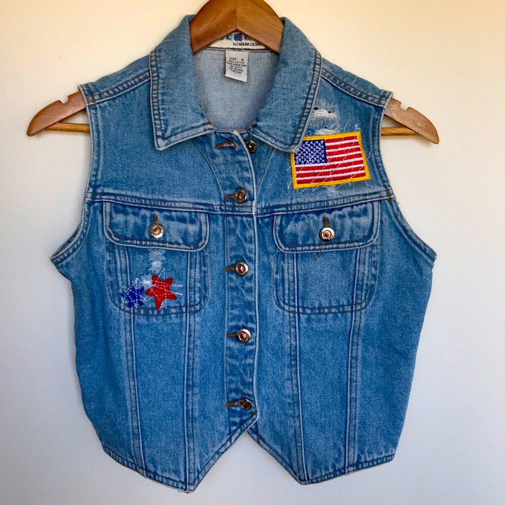 Pablo Denim Vest in Vintage Americana